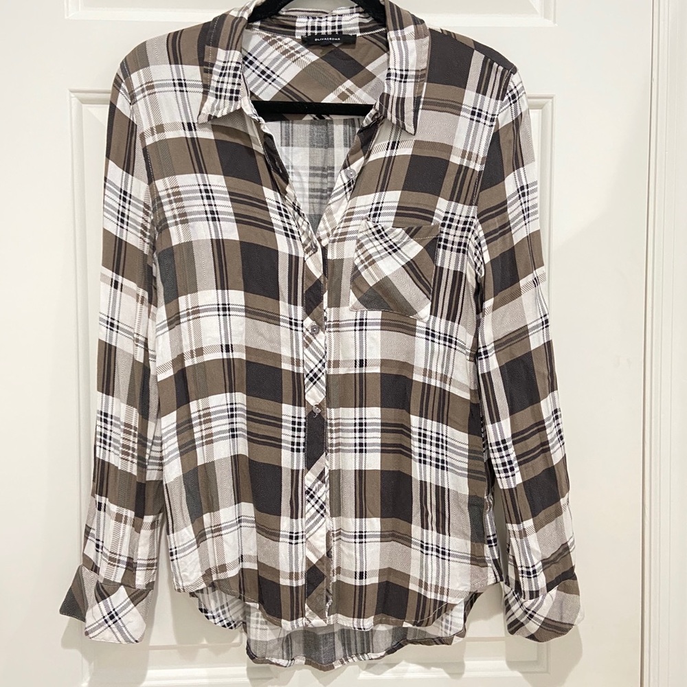 OLIVACEOUS Flannel Shirt